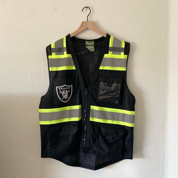 Las Vegas Raiders Reflective Safety Vest with Logo - Picture 1 of 5